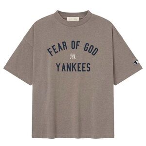 Fear of God Yankees Brown Short Sleeve Tee